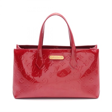 LOUIS VUITTON Wilshire PM Hand bag M93642 Monogram Vernis pomme damour LV