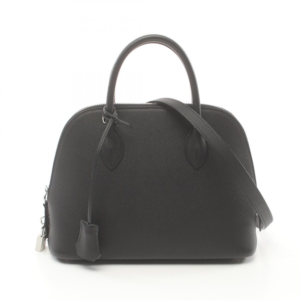 HERMES Bolide1923 25 Handbag Epsom leather Black Used Women W SHW