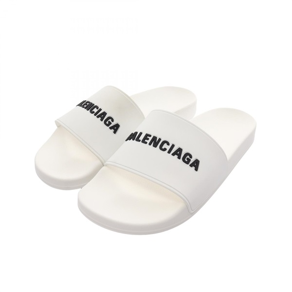 BALENCIAGA Pool Slide Sandals 565826W1S80903442 rubber White NEW mens #42