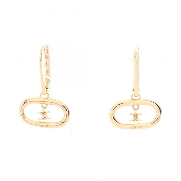 CELINE Mobile Maillon Triomphe Pierced earrings Gold Plated