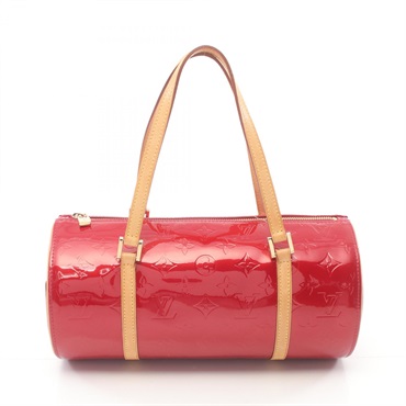LOUIS VUITTON Bedford Handbag M91986 Vernis leather Pomme Damour Used Women