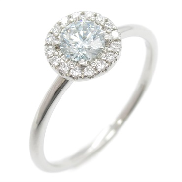 JEWELRY Blue Diamond Ring Pt950 Platinum Used women US size 5.5 FGB