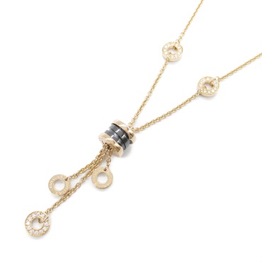 BVLGARI B-zero 1 Element Diamond Necklace 18KPG Pink Rose Gold Used women