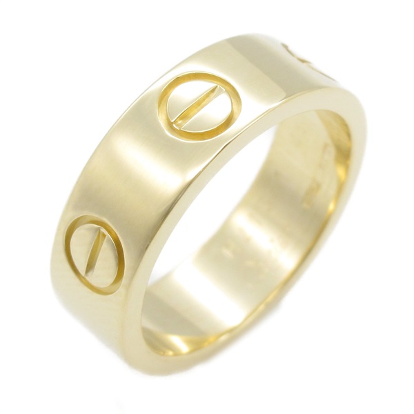 CARTIER Love Ring 18KYG Yellow Gold Used unisex US size 4.5 #48