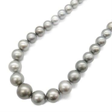 JEWELRY Black pearl Necklace  Diamond 14KWG White gold women Used