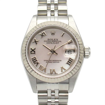 ROLEX Datejust F Wrist Watch 79174NR Automatic K18 WG White Gold SS Used Women