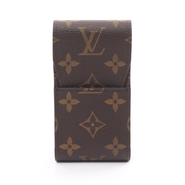 LOUIS VUITTON Etui cigarette cases M63024 Monogram canvas Brown Used unisex