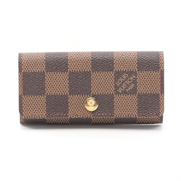 LOUIS VUITTON Multicles 4 key holder case N62631 Damier canvas Ebene Used Women