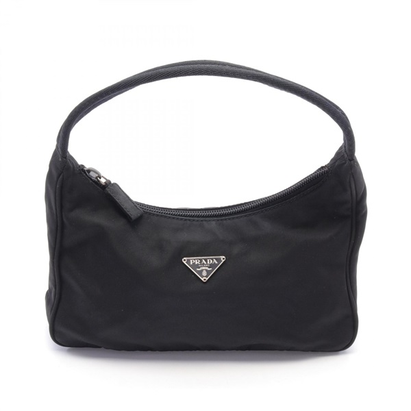 PRADA Hand bag sac Nylon Black Used