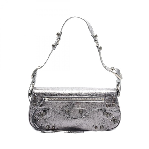 BALENCIAGA Le Cagole S Shoulder Bag 7716400GT3Y8103 leather Silver Used Women