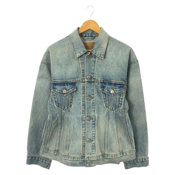 BALENCIAGA Denim Jacket #36 blouson 773776TJW79407636 cotton Blue