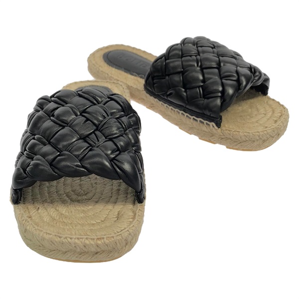BOTTEGA VENETA Sandals 775339V3VL0100037 leather Black NEW Women #37