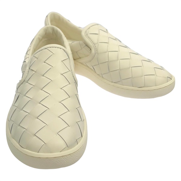 BOTTEGA VENETA sneakers shoes #38 slip-on 780530V3HB0901338 leather White