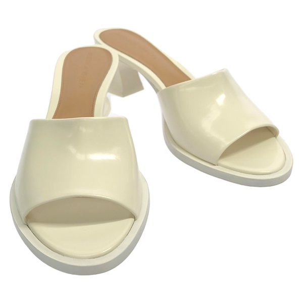 BOTTEGA VENETA Mules Sandals 787037V4BO0901336.5 leather White NEW Women #36 1/2