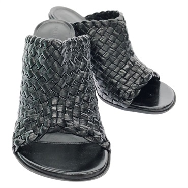 BOTTEGA VENETA Mules sandals 787048V3XZ0100036 leather Black NEW Women #36