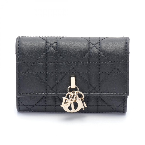 Christian Dior Miss Dior Glycine Wallet Purse S0966ONMJ900 leather Black NEW