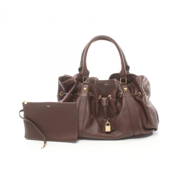 CELINE Medium Abby Tote Bag 114393FC518CH leather Brown Used Women