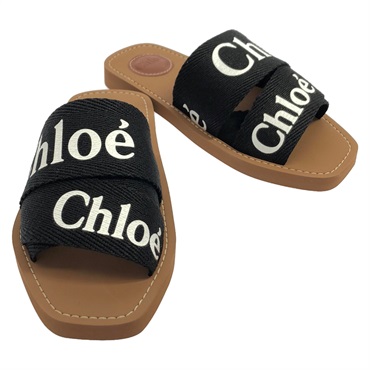 Chloe Mules Sandals CHC22U188Z300136 Black NEW Women #36