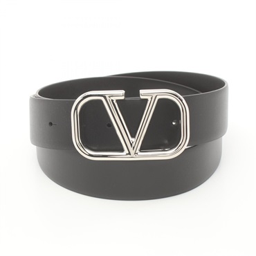 Valentino V logo belt ceinture 4Y2T0Q87SNP0NO95 leather Black