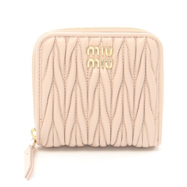 Miu Miu MATELASSE'1 wallet Purse 5ML5222FPPF0236 leather Pink NEW Women 2