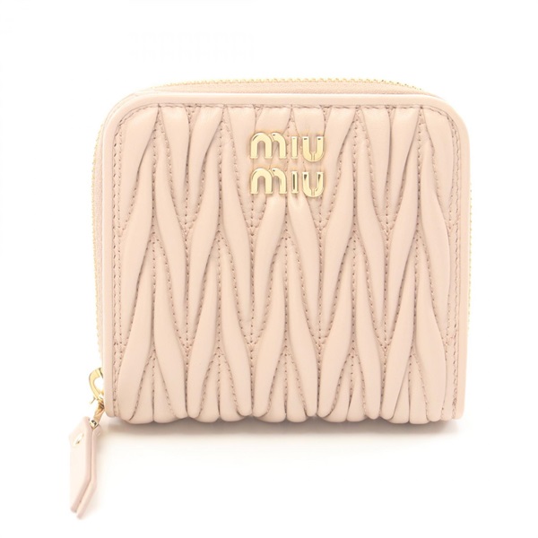 Miu Miu MATELASSE'1 wallet Purse 5ML5222FPPF0236 leather Pink NEW Women 2