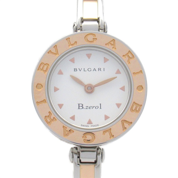 BVLGARI B-zero1 Wrist Watch BZ22SG Quartz 18KPG Rose Gold SS Used Women