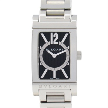 BVLGARI Rettangoro Wrist Watch RT39S Quartz Stainless Steel Used Women