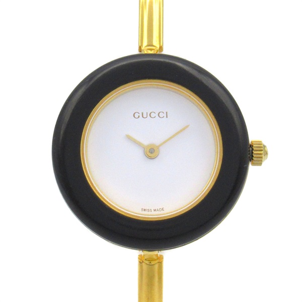 GUCCI Change bezel Wrist Watch 11/12.2 Quartz Gold Plated Used Women