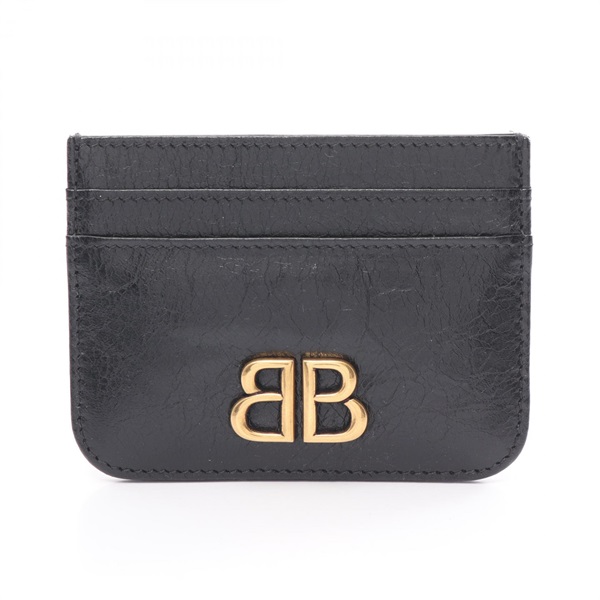 BALENCIAGA Monaco Card Holder 7654632AAXB1000 leather Black NEW mens