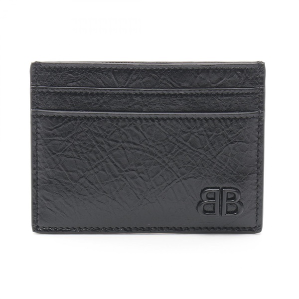 BALENCIAGA MONACO Card Holder 7665472AAS81000 leather Black NEW mens