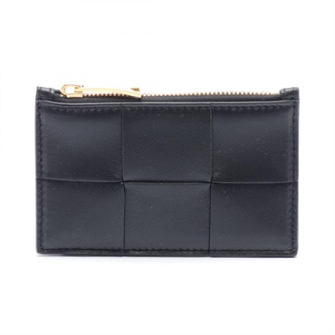 BOTTEGA VENETA Maxi Intrecciato coin purse 681010VCQC48425 leather Black NEW