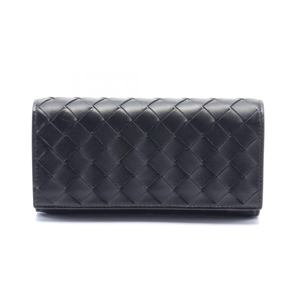 BOTTEGA VENETA Intrecciato Bifold purse wallet 742936VCPP38425 leather Black NEW