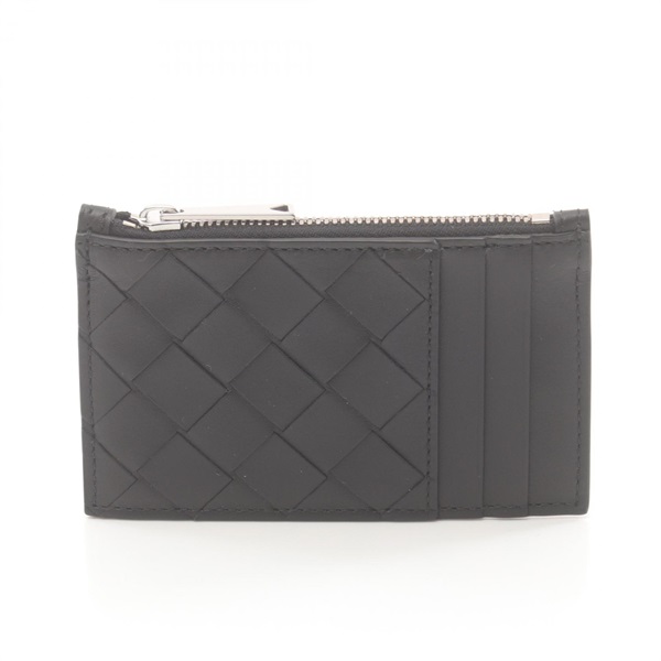 BOTTEGA VENETA Intrecciato coin purse wallet 755985VCPQ38803 leather Black NEW