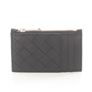 BOTTEGA VENETA Intrecciato coin purse wallet 755985VCPQ38803 leather Black