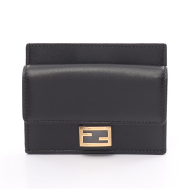 FENDI baguette Card Case holder 8M0423AAJDF0KUR leather Black