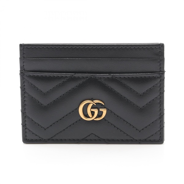 GUCCI GG Marmont Card Case 443127DTD1T1000 leather Black NEW Women GHW