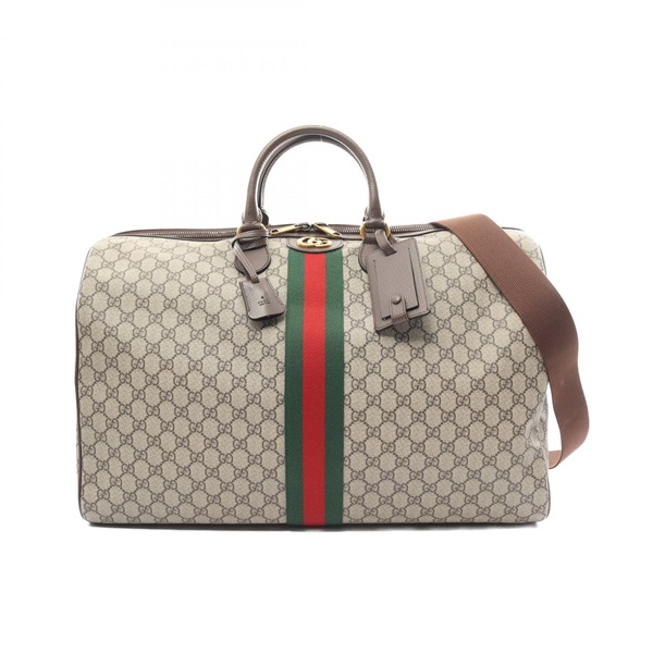 GUCCI GG Supreme Shelly Line Boston shoulder bag 5479599C2ST8746 canvas leather