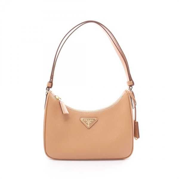 PRADA SAFFIANO LUX Shoulder Bag 1BC204NZVF0P9G leather Beige NEW Women