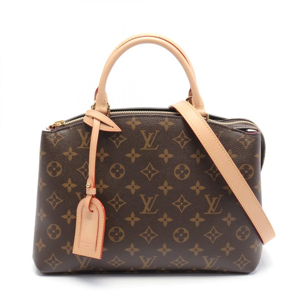 LOUIS VUITTON Petit Palais PM 2way Handbag M45900 Monogram canvas Brown Used LV