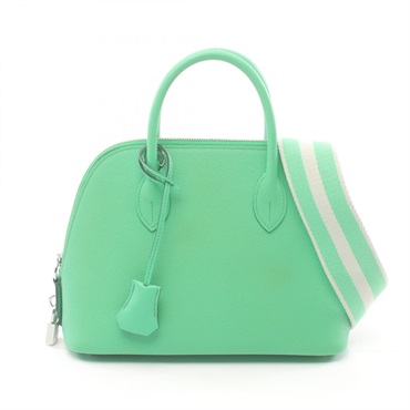 HERMES Bolide1923 25 2way Handbag Epsom leather Green VertComic Used Women W SHW