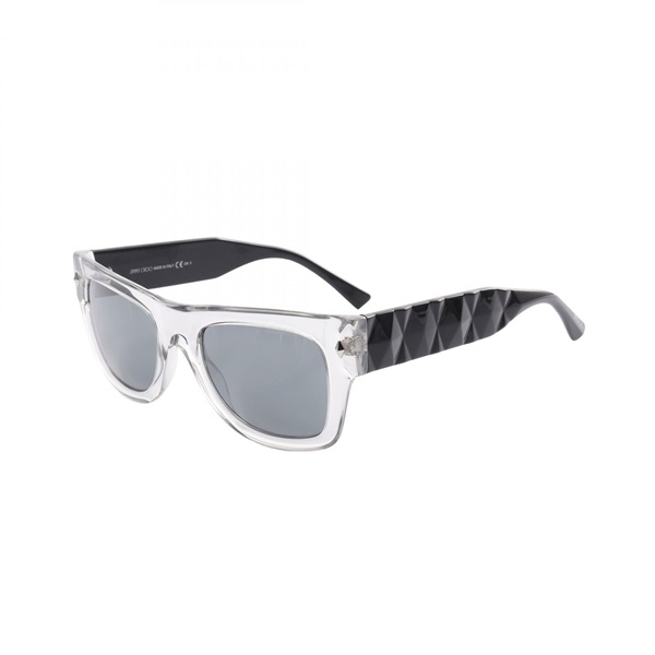 JIMMY CHOO sunglasses DUDE KB7 T4 Plastic Clear Black NEW Women