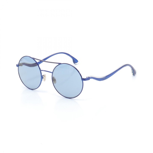 JIMMY CHOO sunglasses MAELLE S Metal Plastic Blue Clear NEW Women