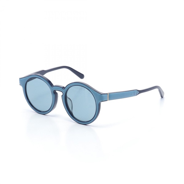 LOEWE sunglasses LW40002F leather Plastic Blue Navy NEW Women