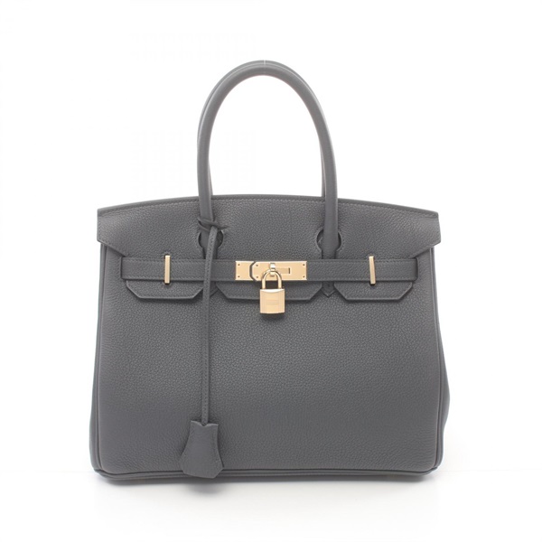 HERMES Birkin 30 Handbag 027633CP Togo leather Gris misty Gray Used Women GHW W