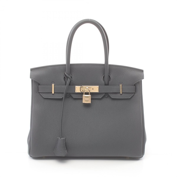 HERMES Birkin 30 Handbag 027633CP Togo leather Gris misty Gray Used Women GHW W