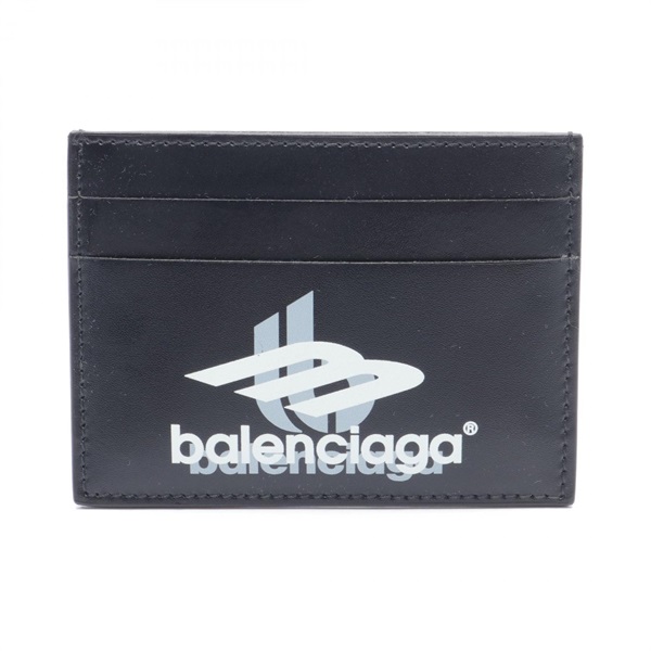 BALENCIAGA CASH Card Case holder 5943092AAPK1090 leather Black