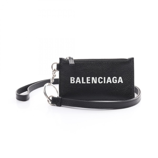 BALENCIAGA Card Holder 5945481IZI31090 leather Black NEW unisex