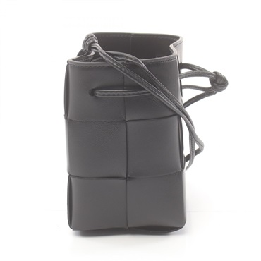 BOTTEGA VENETA Cassette mini crossbody Shoulder Bag 680217VCQC48425 leather BK