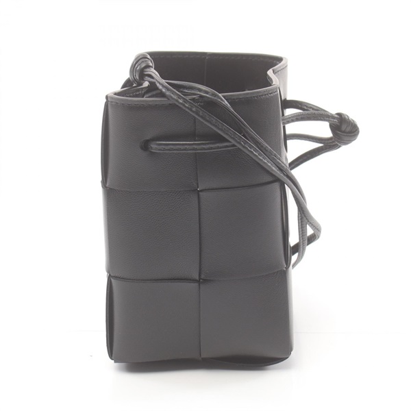 BOTTEGA VENETA Cassette mini crossbody Shoulder Bag 680217VCQC48425 leather BK