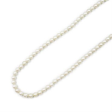 JEWELRY Pearl Necklace Silver925 White Used